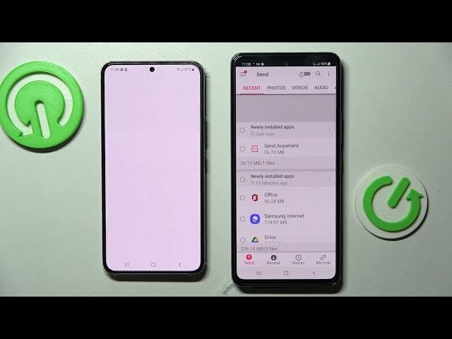 Video thumbnail for How to Transfer files from Samsung Device to Samsung Galaxy A53 5G using Send Enywhere
