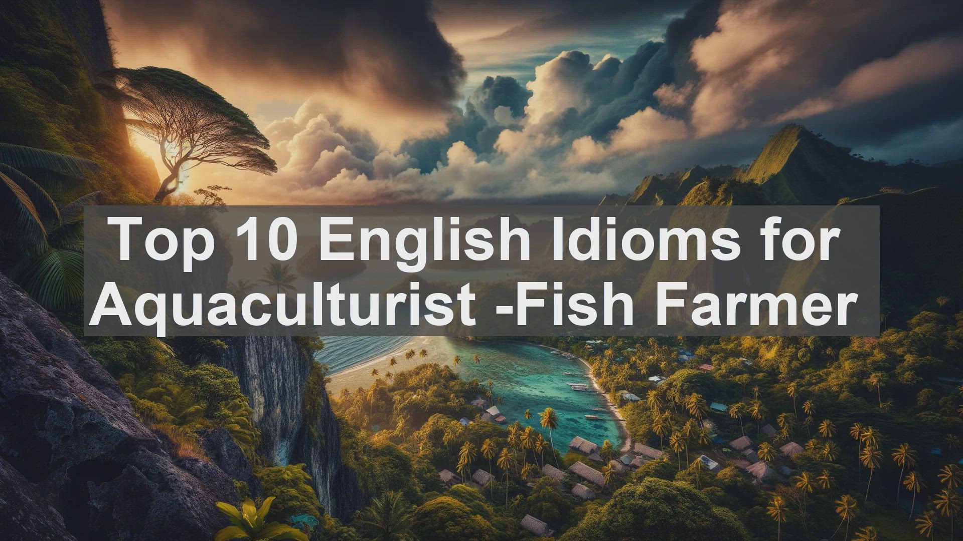 'Video thumbnail for Top 10 English Idioms for Aquaculturist Fish Farmer'