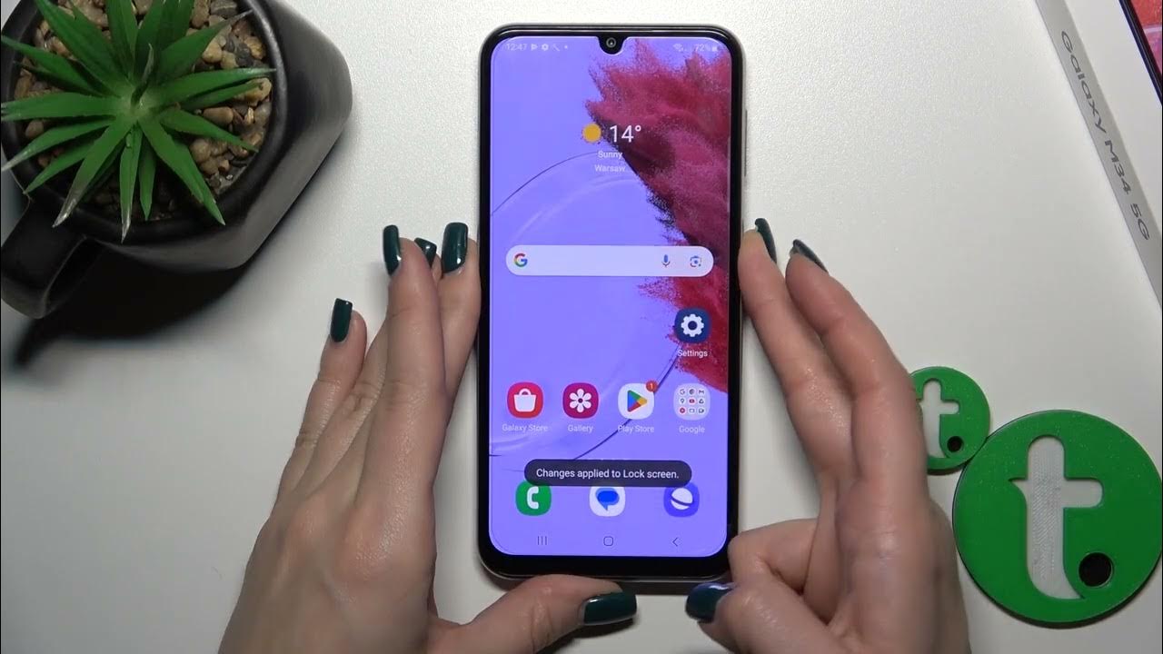 Video thumbnail for How to Change Lock Screen Wallpaper on SAMSUNG Galaxy M34