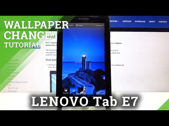 Video thumbnail for How to Change Wallpaper on LENOVO Tab E7 – Set Home Screen Wallpaper