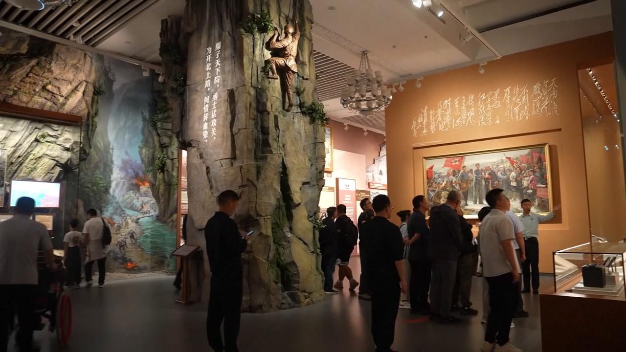 Video thumbnail for China: Exhibition on 90th anniversary of Long March victory opens to public in Beijing.