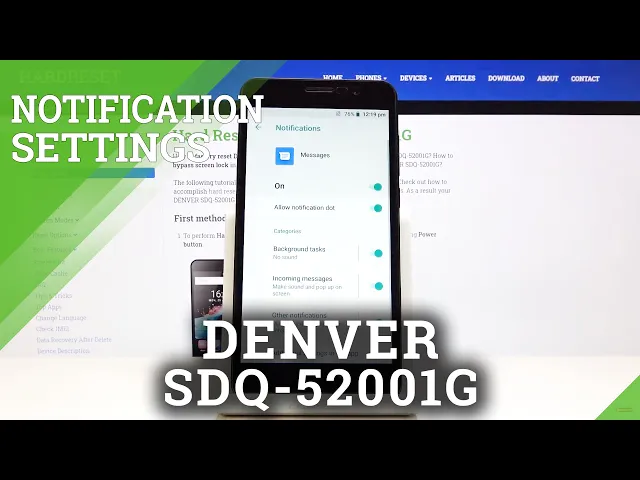 Video thumbnail for DENVER SDQ-52001G Customize Notifications Settings - Message Notifications