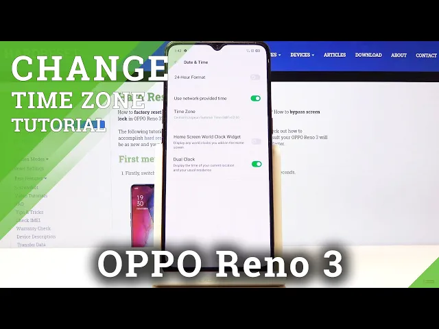 Video thumbnail for How to Manage Time Settings in OPPO Reno 3 – Change Date