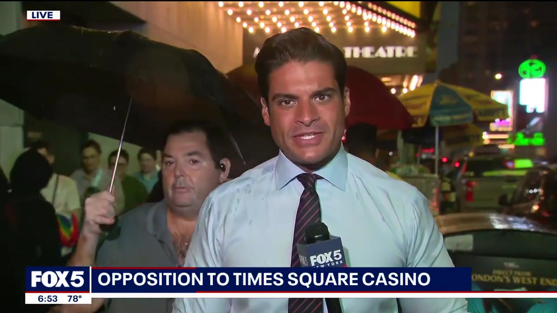 'Video thumbnail for Public rally held in opposition to Times Square Casino project'