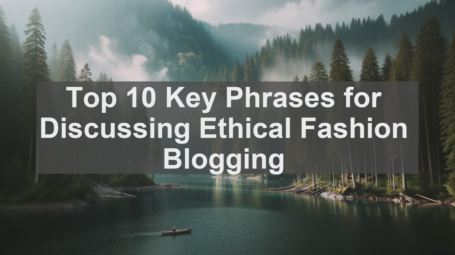 'Video thumbnail for Top 10 Key Phrases for Discussing Ethical Fashion Blogging'