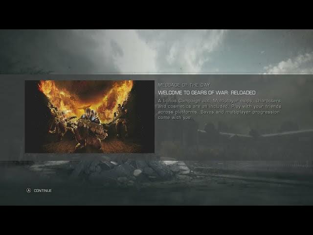 Video thumbnail for Gears of War: Reloaded - Xbox Series X Start Up | Accessibility Settings | "Message of The Day"