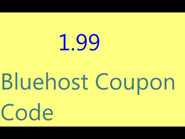 'Video thumbnail for Bluehost Coupon Code  Best  Bluehost promo code'