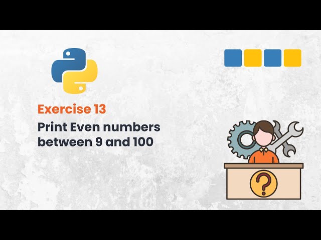 Video thumbnail for How to Print Even Numbers in Python Fast! | Python Beginners Exercise