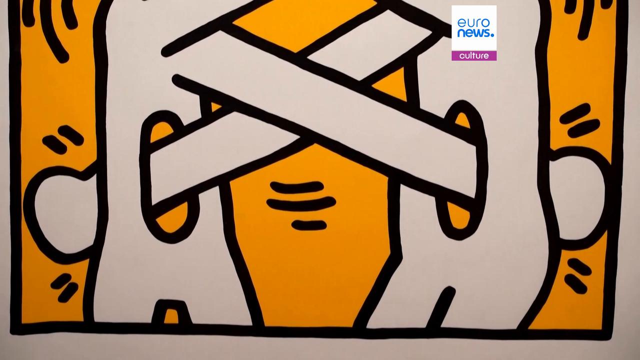 Video thumbnail for Keith Haring retrospective opens at Rome’s Palazzo Braschi with more than 140 works