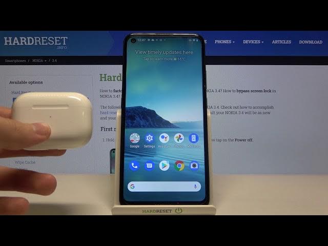 Video thumbnail for How to Connect AirPods to NOKIA 3.4 – Bluetooth Connection