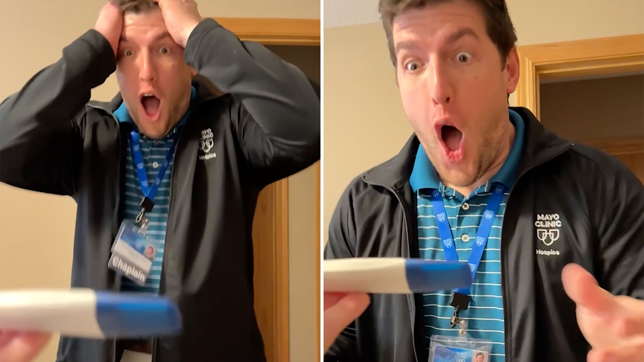 Video thumbnail for After Fertility Problems With Previous Kids Husband Jumps For Joy At Wife's Natural Pregnancy News