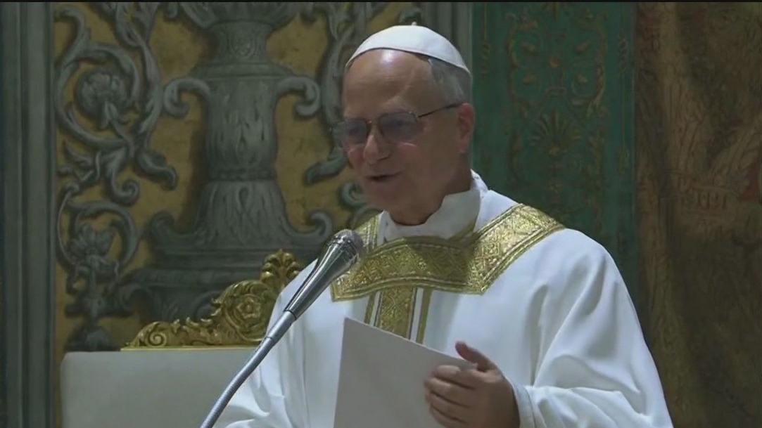 Video thumbnail for Pope Leo XIV celebrates first mass as pontiff