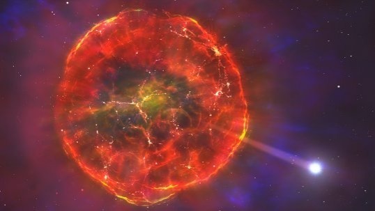 Video thumbnail for A star crossing the Milky Way at 560,000 mph survived a supernova