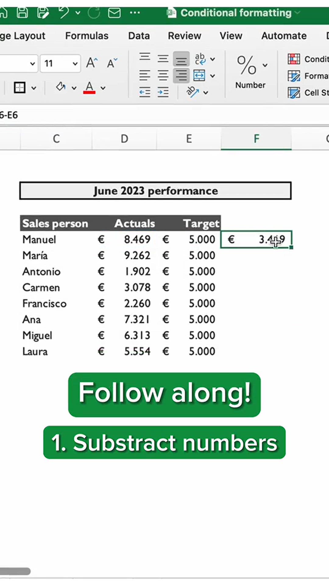 'Video thumbnail for Apply conditional formatting to your table in #Excel '