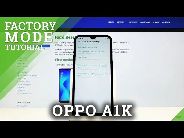 Video thumbnail for Factory Mode in OPPO A1K – How to Open & Use Factory Features