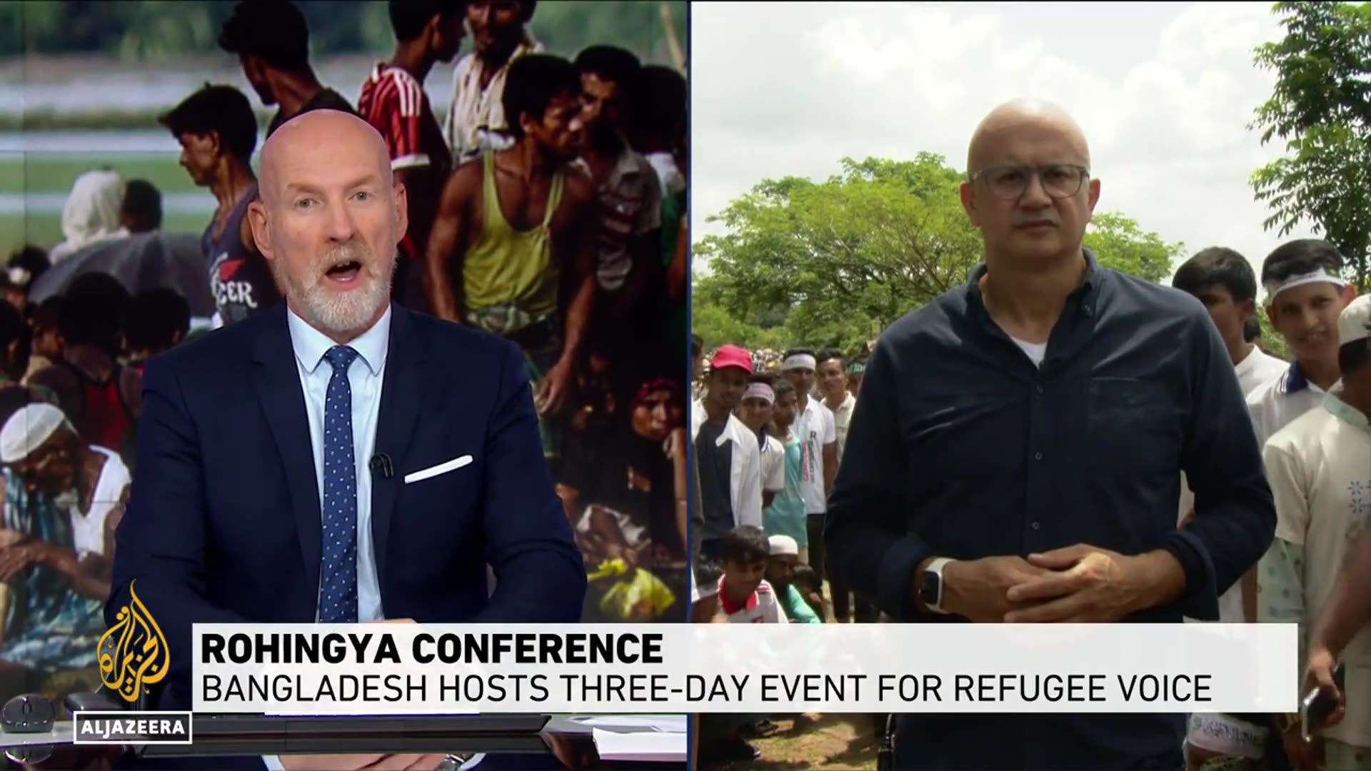 'Video thumbnail for Bangladesh hosts global conference on Rohingya repatriation and refugee crisis'