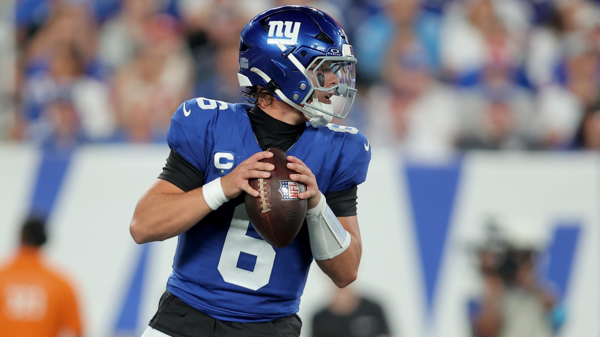 Video thumbnail for Giants Suffer Major Setbacks: Jaxson Dart Out For Season