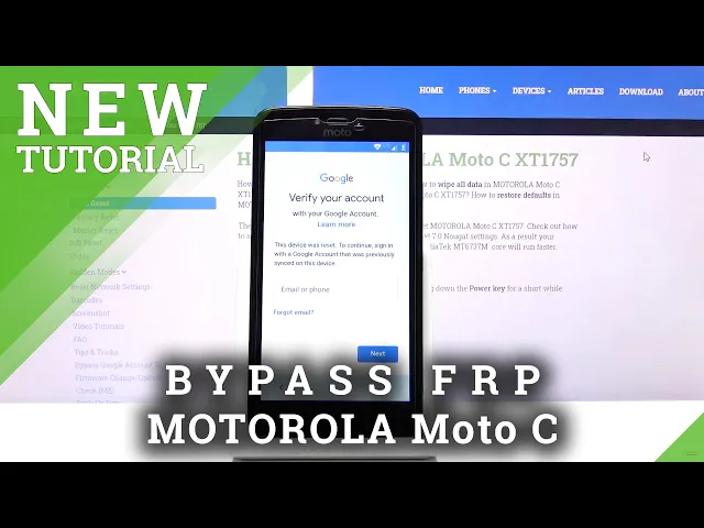 Video thumbnail for Activate MOTOROLA Moto C without Google Account – Skip FRP