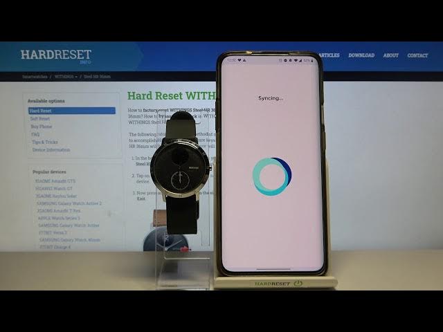 Video thumbnail for How to Change Screen Brightness in WITHINGS Steel HR – Adjust Display Settings