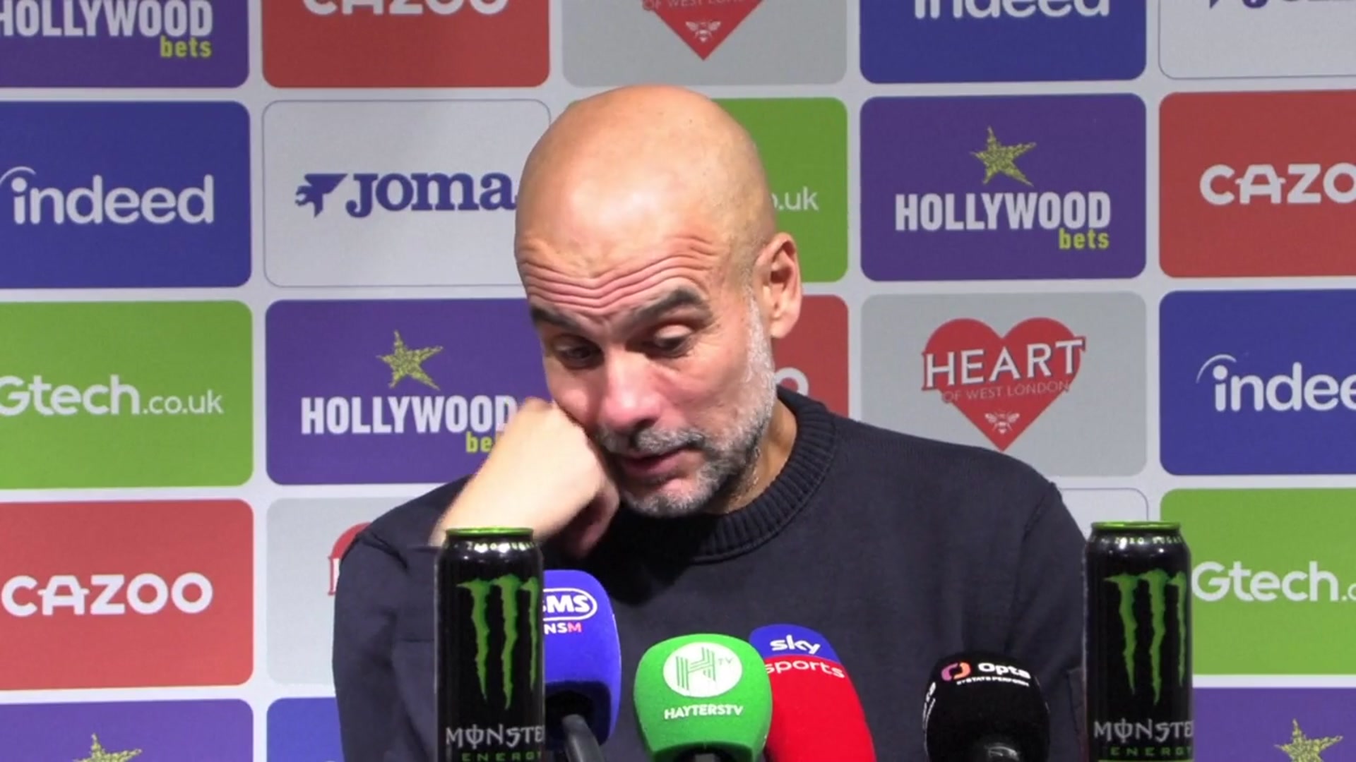 'Video thumbnail for 'Honour to be alongside Ferguson and Wenger' - Guardiola after 250th league win'