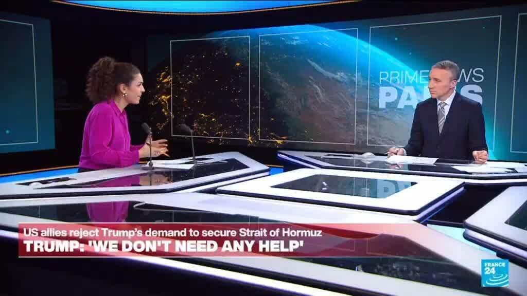 Video thumbnail for Trump says NATO's refusal to help on Iran is "very foolish mistake"