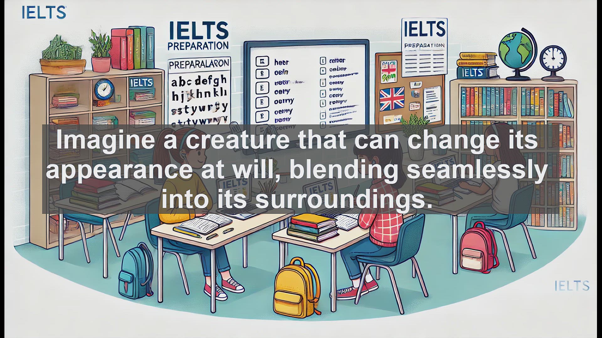 'Video thumbnail for 5000 Must Know IELTS 8.0 Vocabulary - Chameleon: A Versatile Word for IELTS Success'