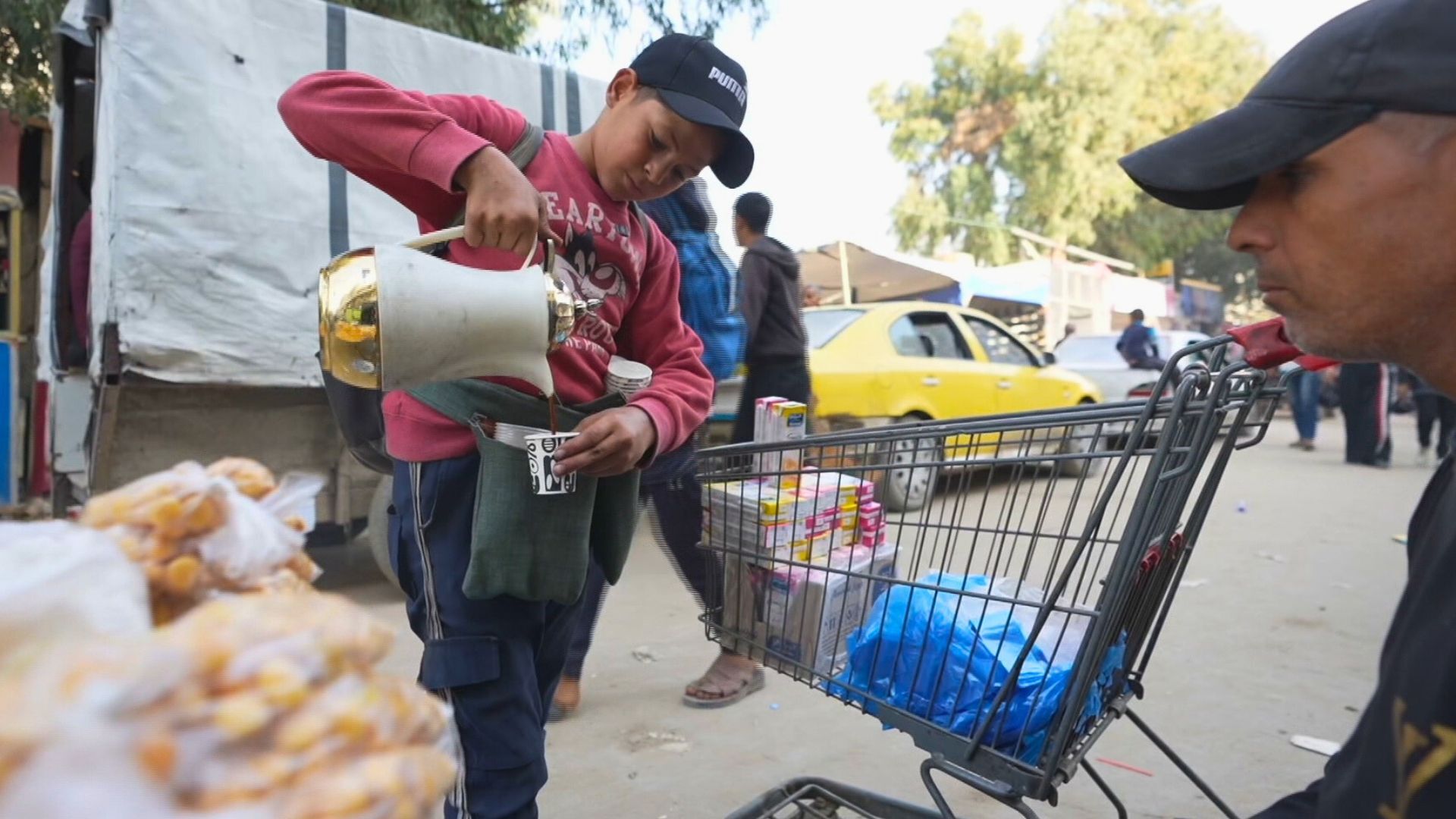 Video thumbnail for Gaza’s children carry adult responsibilities as Israel's war forces them into work