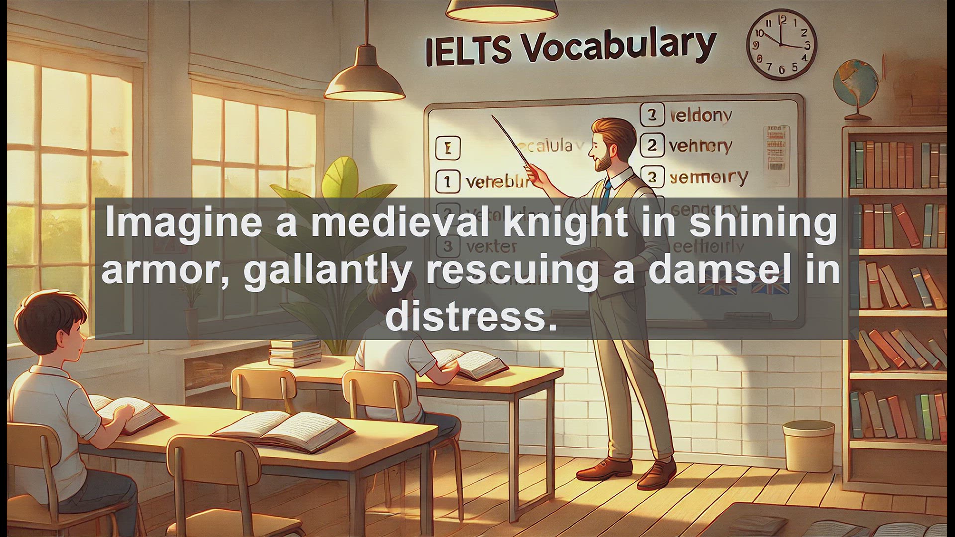 'Video thumbnail for 2000 Must Know IELTS 9.0 Vocabulary - Mastering 'Chivalrous': A Key Word for IELTS Success'