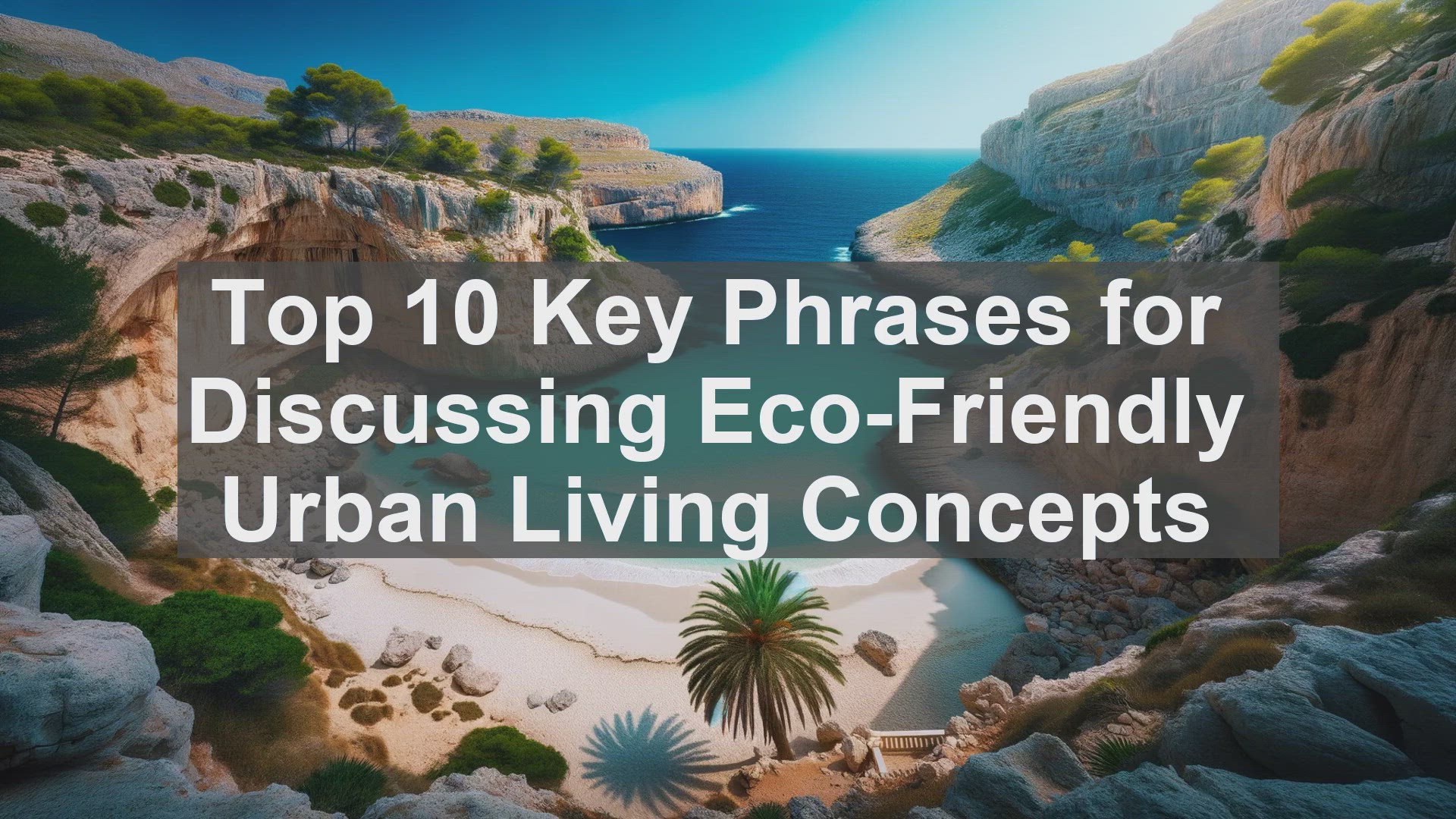 'Video thumbnail for Top 10 Key Phrases for Discussing EcoFriendly Urban Living Concepts'