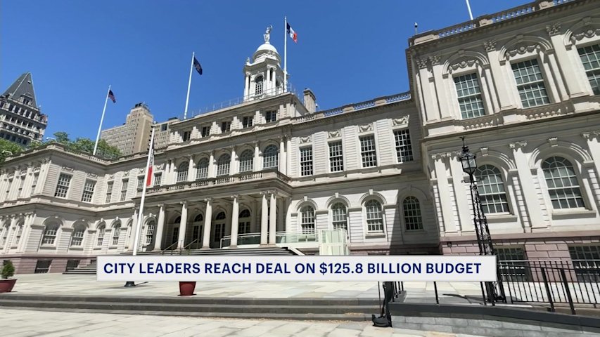 Video thumbnail for Record-setting $125.8 billion city budget reached in hand-shake agreement by NYC leaders