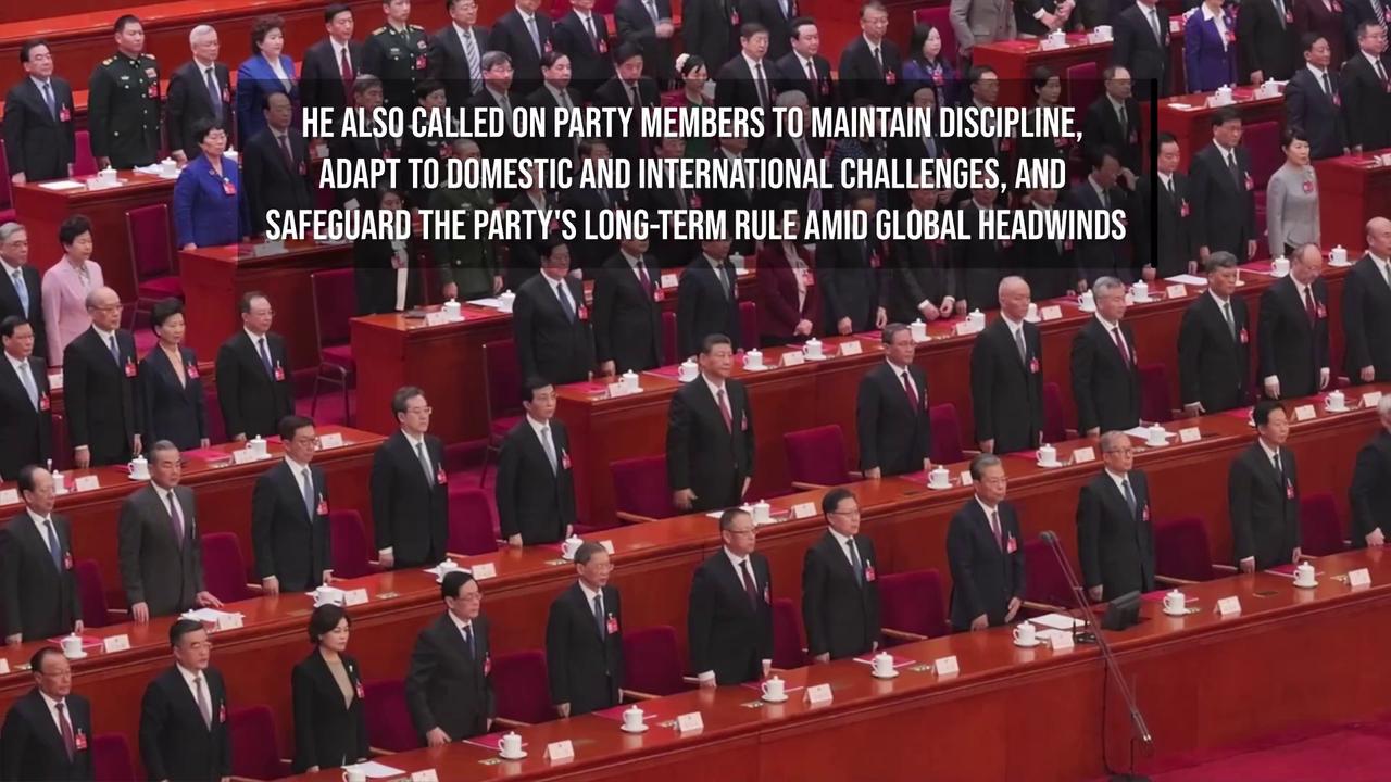 Video thumbnail for Xi Jinping Pledges Stronger Military and Deeper Anti-Corruption Drive.
