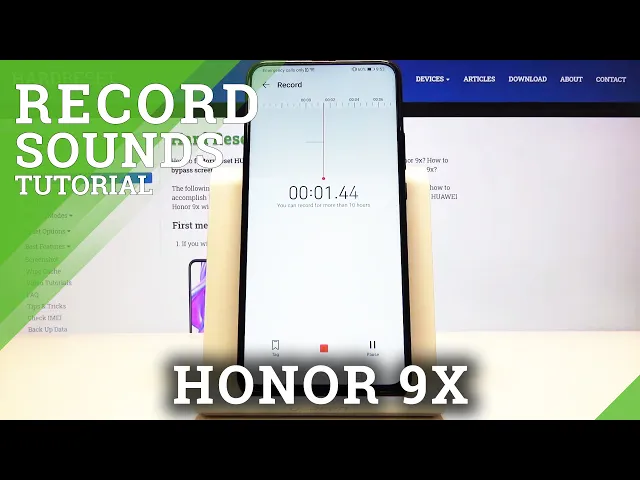Video thumbnail for How to Record Sounds in Honor 9X - Recorder Tool