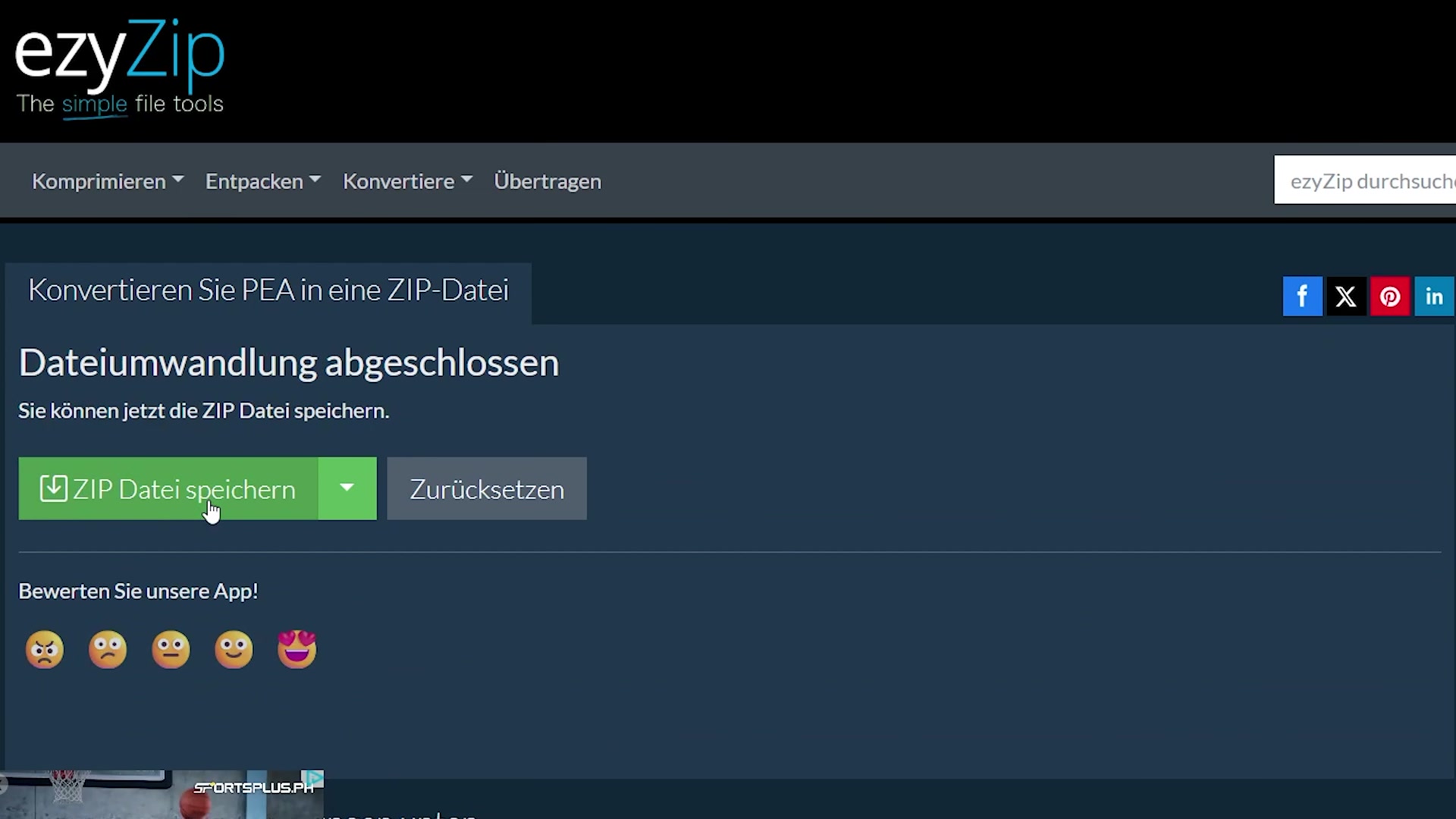 Video thumbnail for 📦 PEA in ZIP Konvertieren (Kurzanleitung)