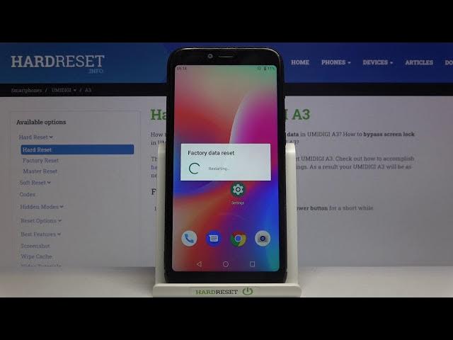 Video thumbnail for How to Factory Reset UMIDIGI A3 - Wipe Data / Restore Defaults