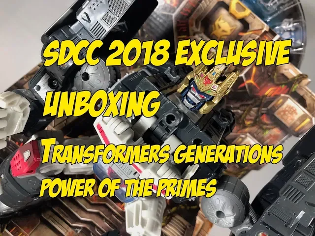 Video thumbnail for Unboxing: 2018 SDCC Exclusive Transformers Power of the Primes Optimal Optimus Throne of the Primes