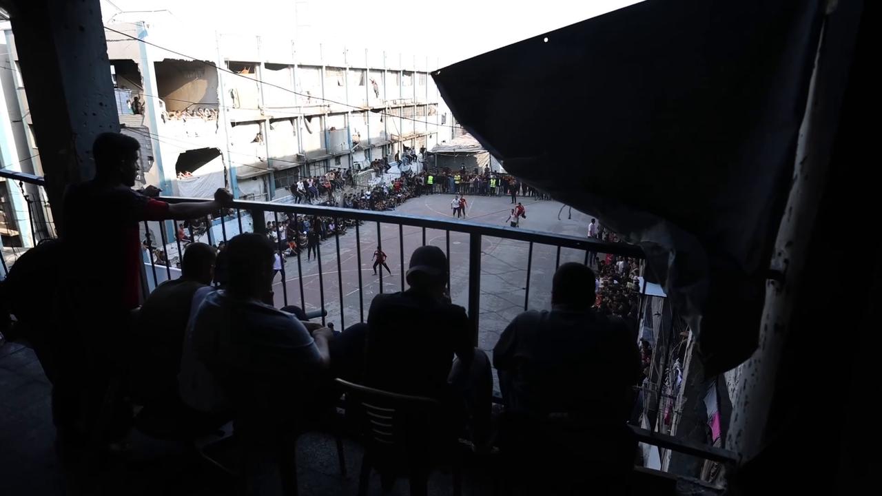 Video thumbnail for Football tournament honors slain journalist Anas Al-Sharif in Gaza.