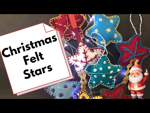 Video thumbnail for DIY Felt Star Christmas Ornaments: A Simple and Festive Holiday Craft