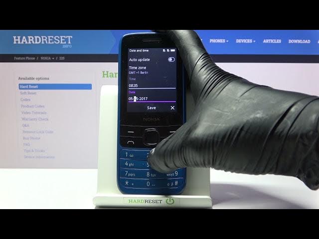 Video thumbnail for How to Set Up Date and Time in NOKIA 225 4G - Clock Settings