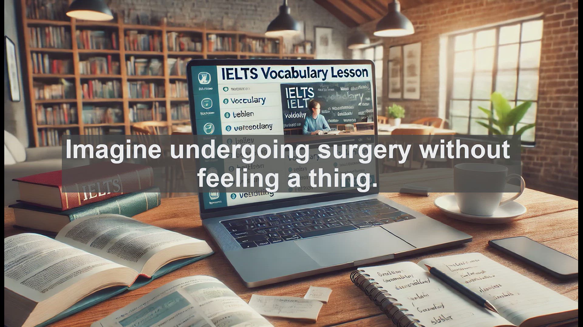 'Video thumbnail for 5000 Must Know IELTS 8.0 Vocabulary - Anesthetic: Key Vocabulary for IELTS Success'