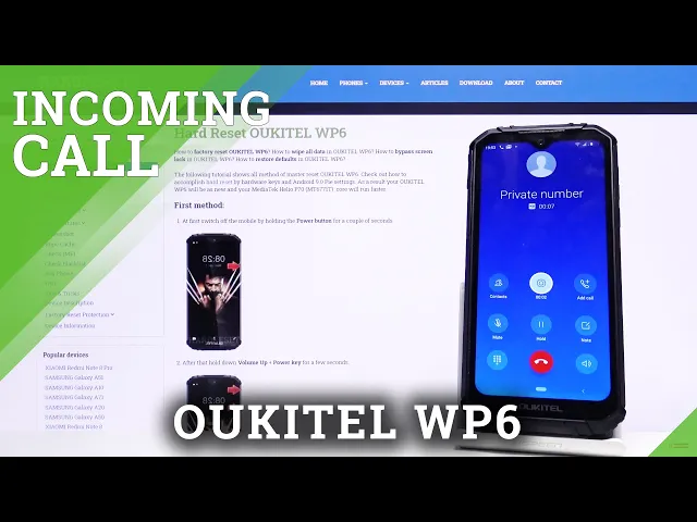 Video thumbnail for How to Discover Incoming Call Animation in Oukitel WP6 - Incoming Call Screen