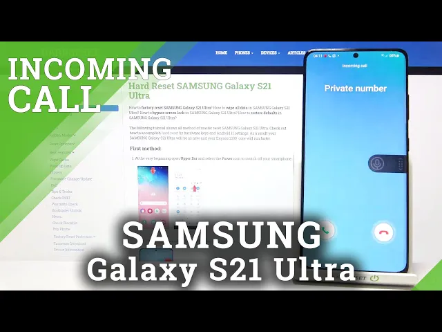 Video thumbnail for SAMSUNG Galaxy S21 * ULTRA * - How Incoming Call Looks like?