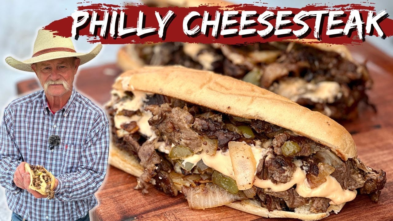 'Video thumbnail for Classic Philly Cheesesteak with a Cowboy Twist! Plus Homemade Cheese Sauce'