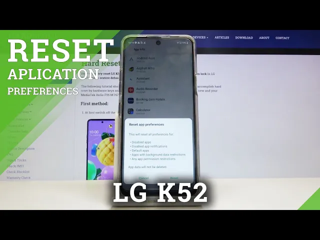 Video thumbnail for How to Reset App Settings in LG K52 – Restore App Defaults