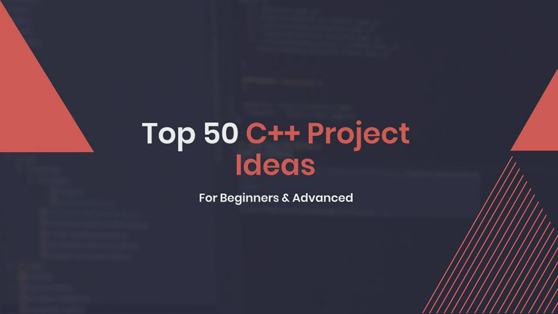 'Video thumbnail for Top 50 C++ Project Ideas For Beginners & Advanced'