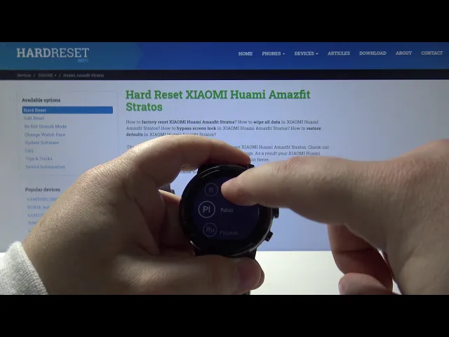 Video thumbnail for How to Change Language in XIAOMI Huami Amazfit Stratos – Language Settings