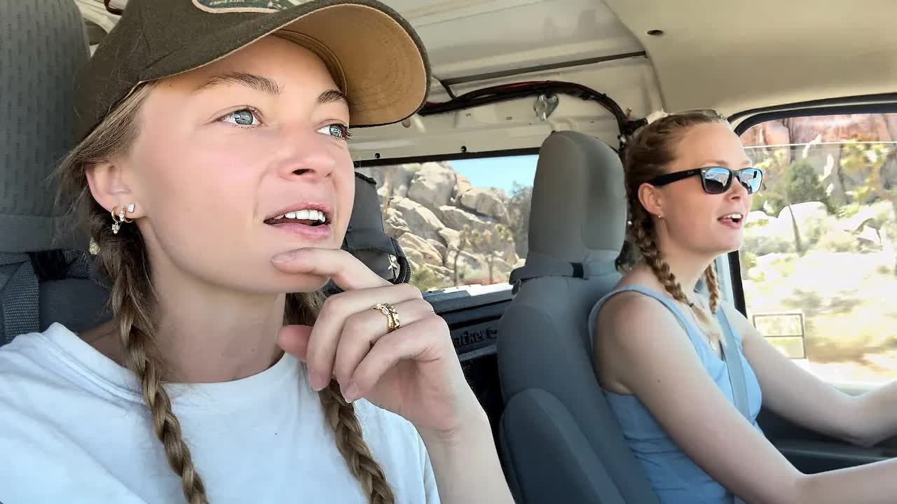 Video thumbnail for Van Camping with my Sister: Rock Climbing In Joshua Tree For The First Time ‍️