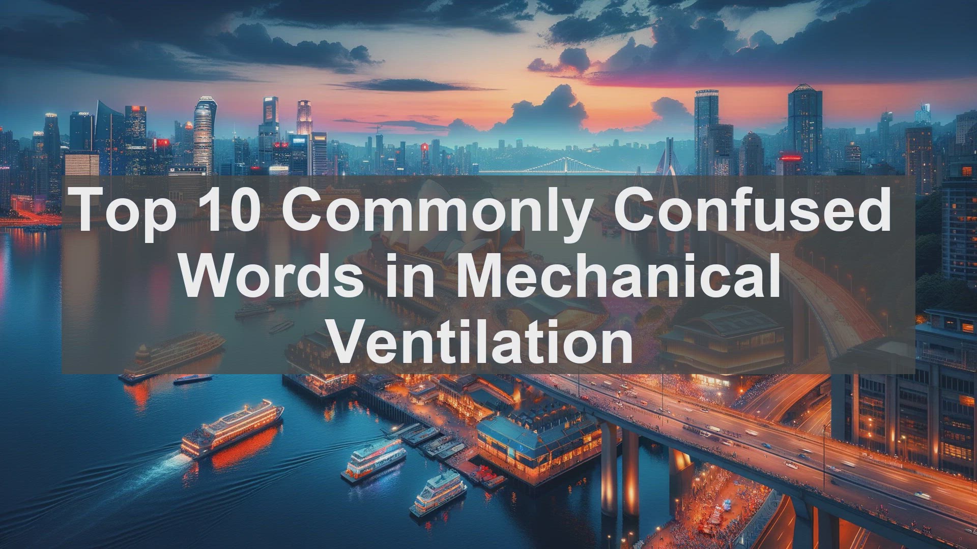 'Video thumbnail for Top 10 Commonly Confused Words in Mechanical Ventilation'