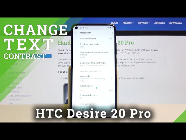 Video thumbnail for How to Enable High Contrast Text on HTC Desire 20 Pro – Adjust Text Tone