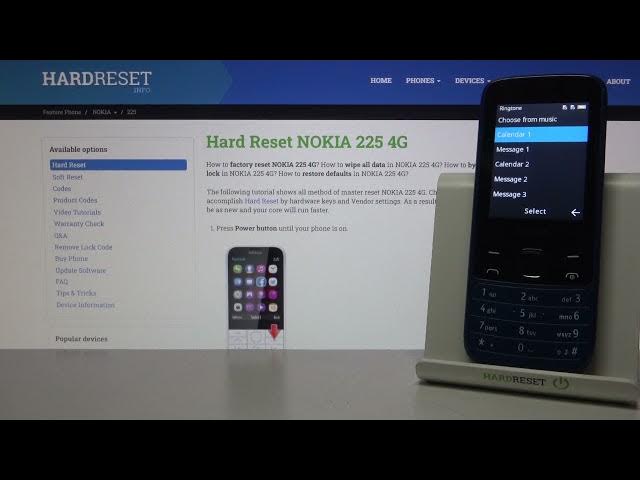 Video thumbnail for How to Find Message Alerts in NOKIA 225 4G - Sound Settings