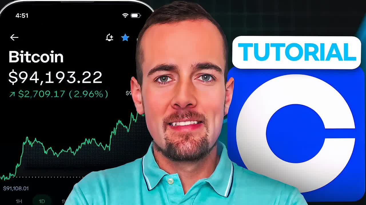 Video thumbnail for ryan scribner: coinbase investing tutorial: beginner's guide to bitcoin, ethereum, and crypto